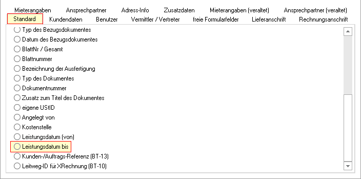 FD Leistungsdatumbis