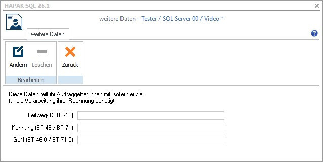 weitere daten