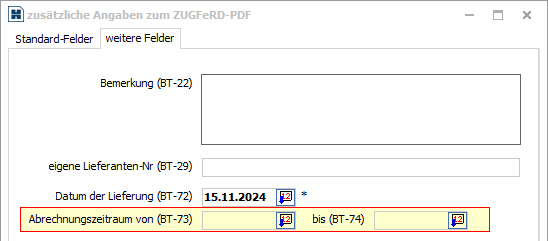 DB ER Lieferdatum LeistungsdatumBis