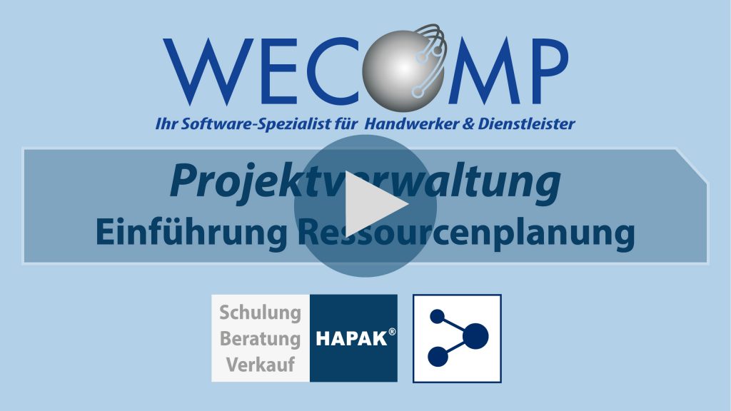 Video Modul Projektverwaltung Ressourcenplanung
